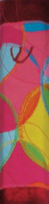 Mezuzah Concentric Circles on Magenta